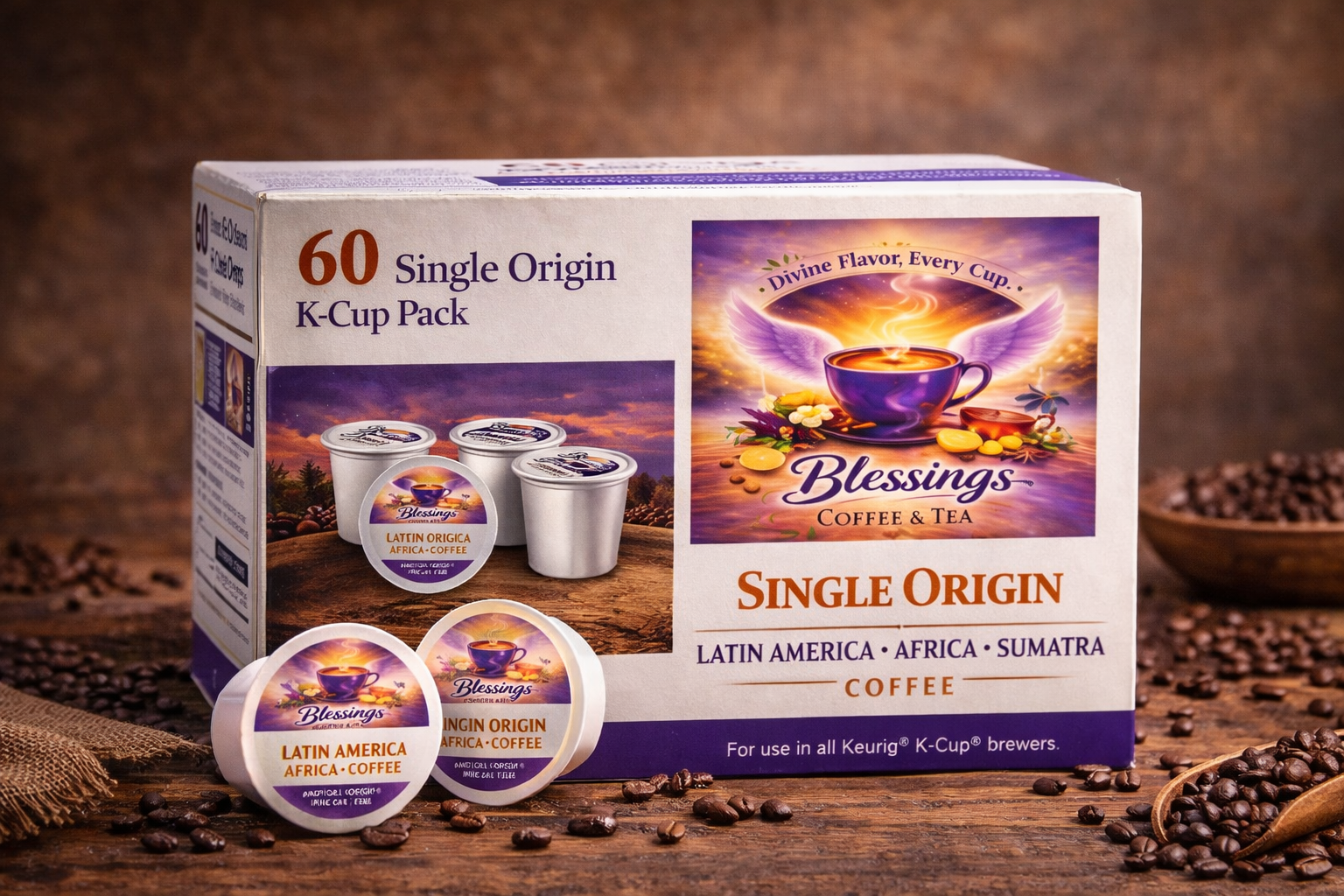 60 Pack Single Serve Coffee Capsules