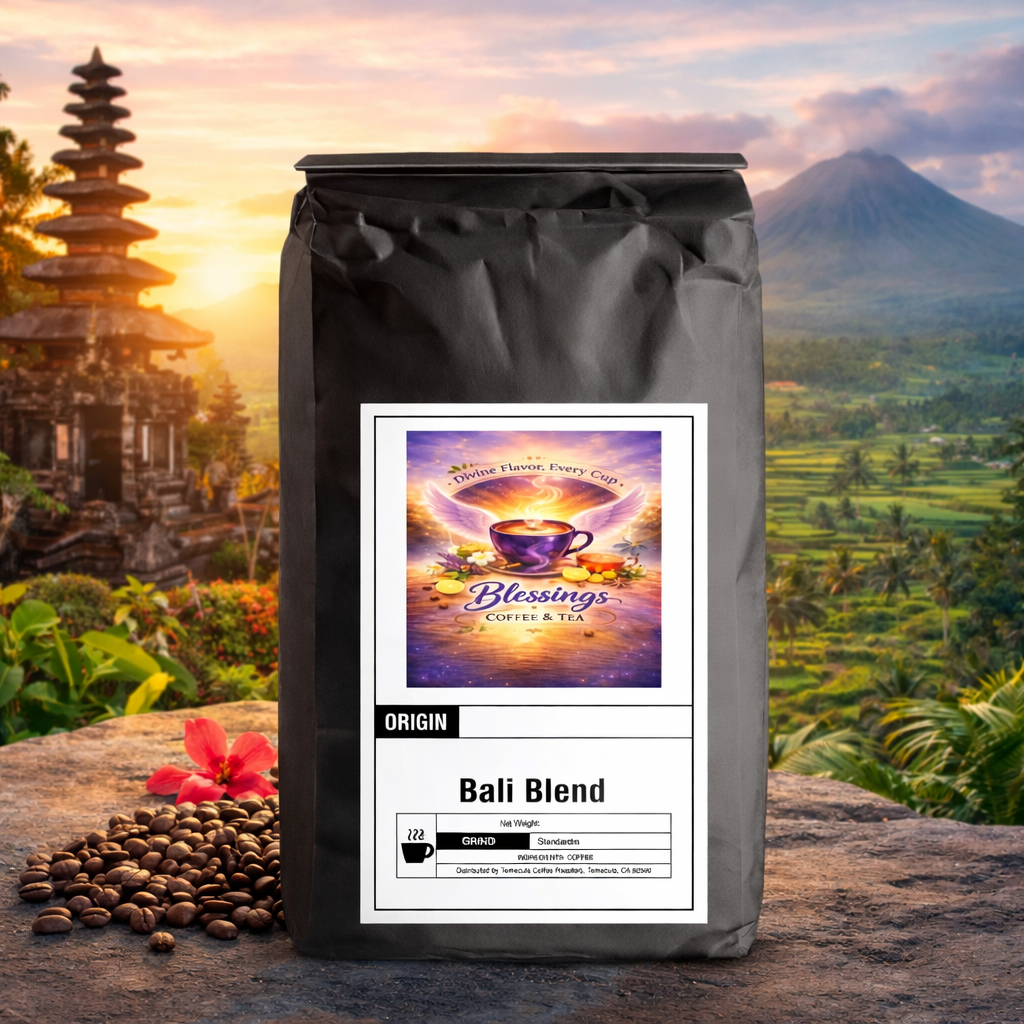 Bali Blue Coffee – Medium / Dark Roast Blessings Coffee & Tea