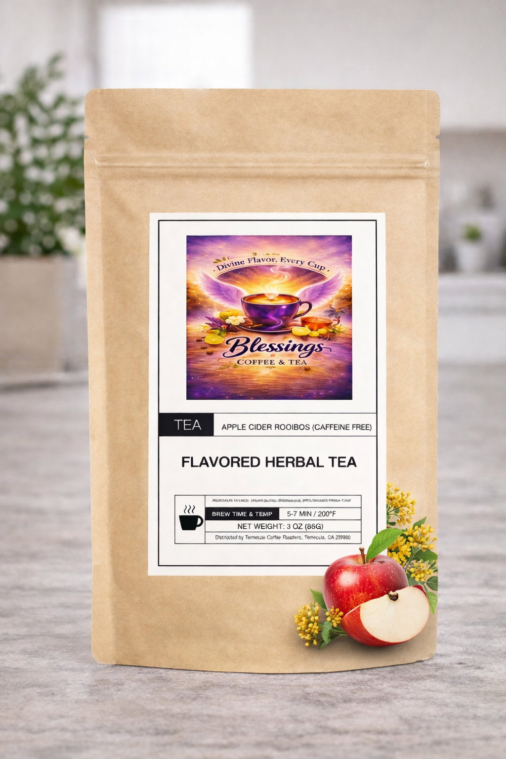 Apple Cider Rooibos Tea – Herbal Blend Blessings Coffee & Tea
