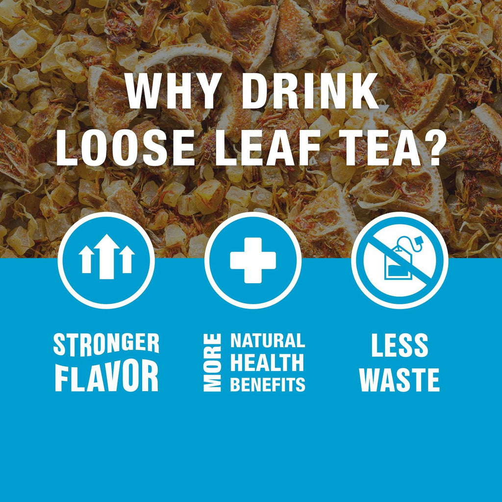 Tiesta Tea Loose Leaf Disposable Infuser Filters Unbleached Paper 100ct Yellow