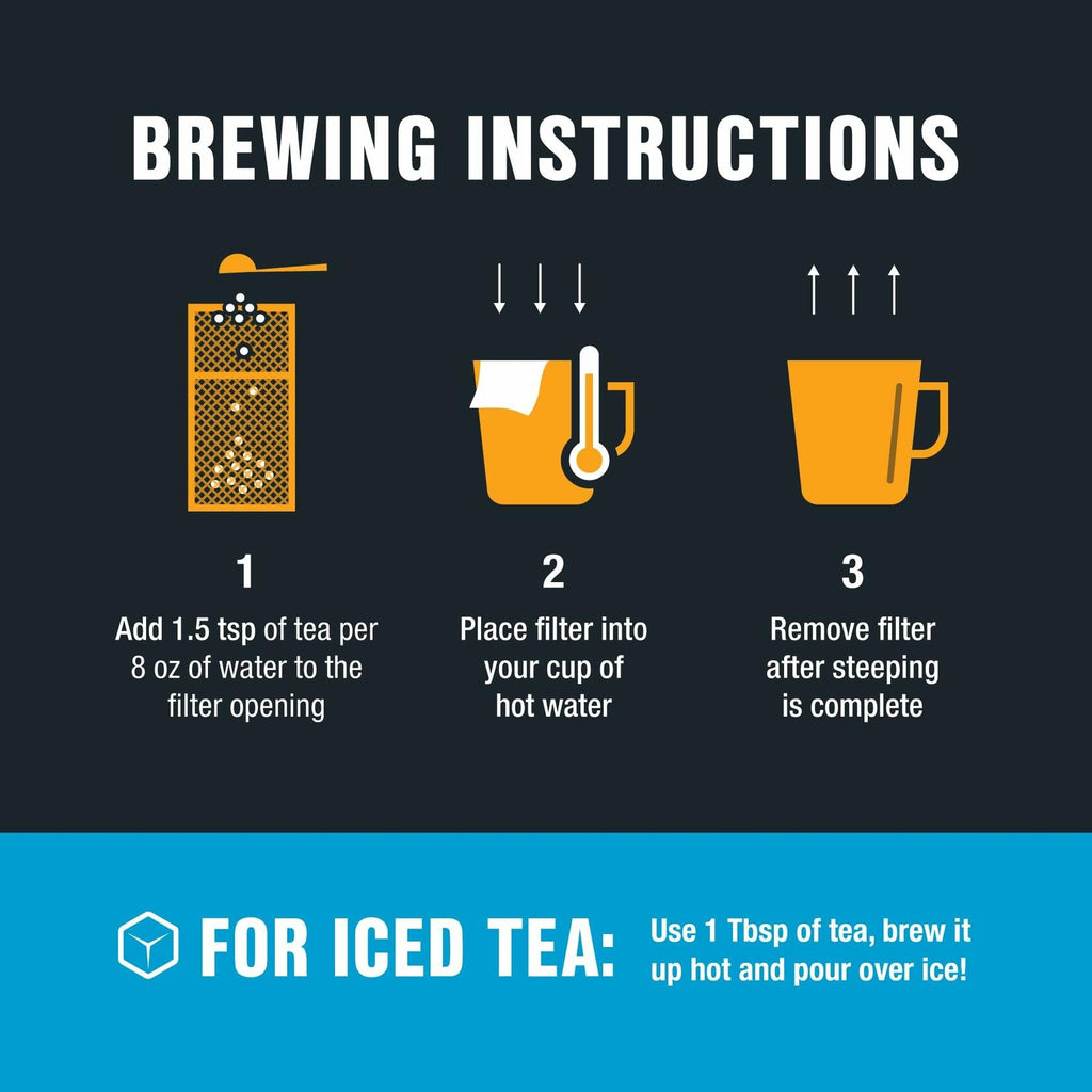 Tiesta Tea Loose Leaf Disposable Infuser Filters Unbleached Paper 100ct Yellow